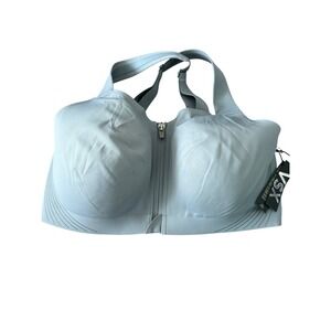 VSX Victoria's Secret Front-Zip High Support Sports Bra Gray 34DDD NEW